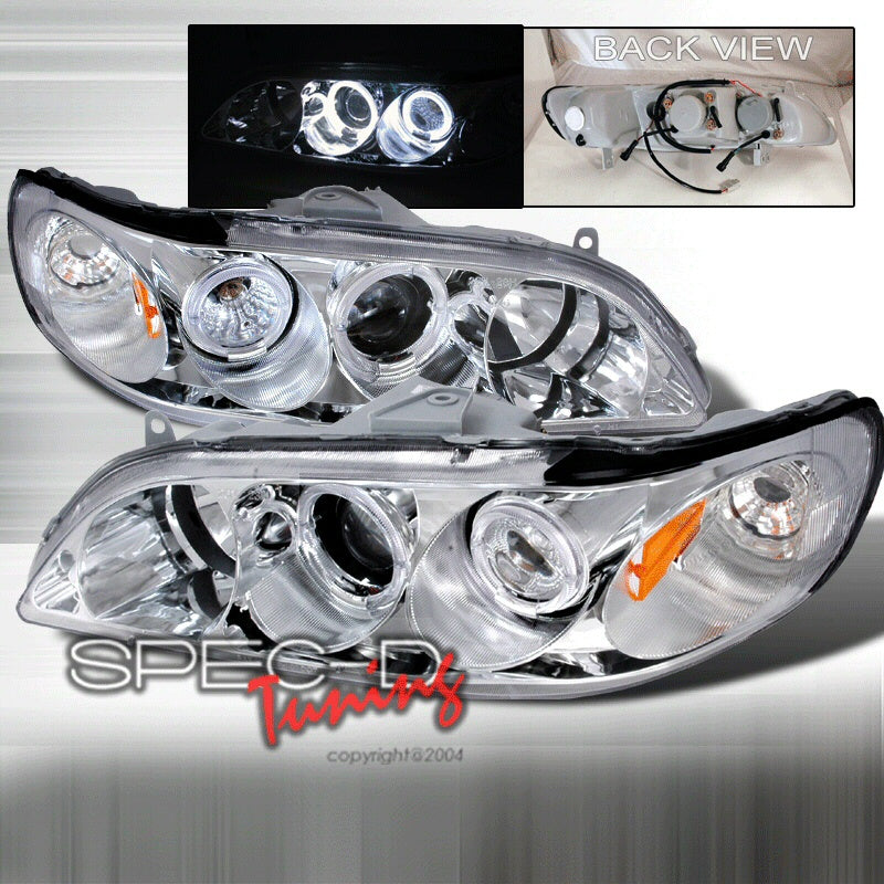 Image of Honda Accord 98-02 2D Headlights 1-Piece Clear [KS]