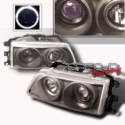Image of Honda Civic/CRX 88-89 Proj. Headlights Black [SR]