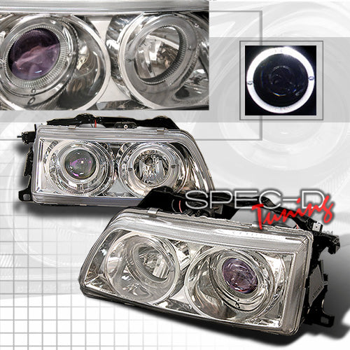 Image of Honda Civic/CRX 90-91 Proj. Headlights Chrome [SR]