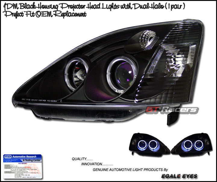 Image of Honda Civic 01-05 3D Projector Headlights Black [KS]