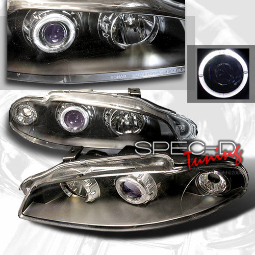 Image of Mitsubishi Eclipse 97-99 Projector Headlights Black [SR]