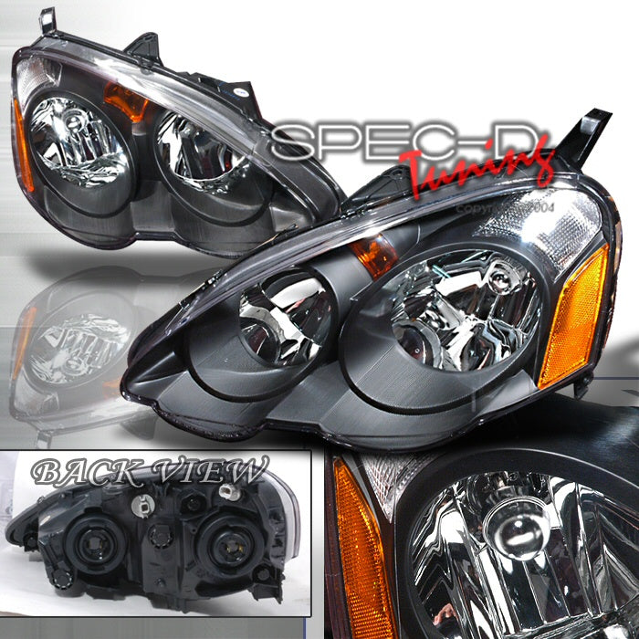 Image of Acura RSX 02-04 JDM Black Headlights [TYC]
