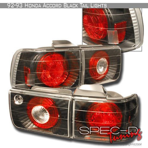 Image of Honda Accord 92-93 Taillights JDM Black [SR]