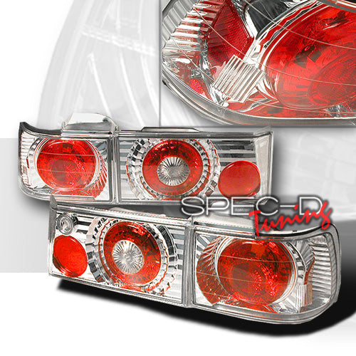 Image of Honda Accord 92-93 Taillights Chrome [SR]