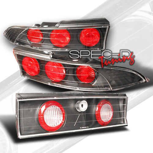 Image of Mitsubishi Eclipse 95-99 Taillights Black [SR]