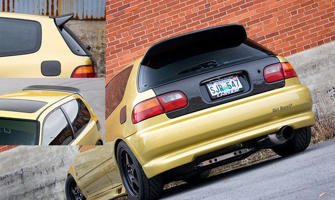Image of SPL-Tuning Honda Civic 92-95 3D lepelstijlspoiler