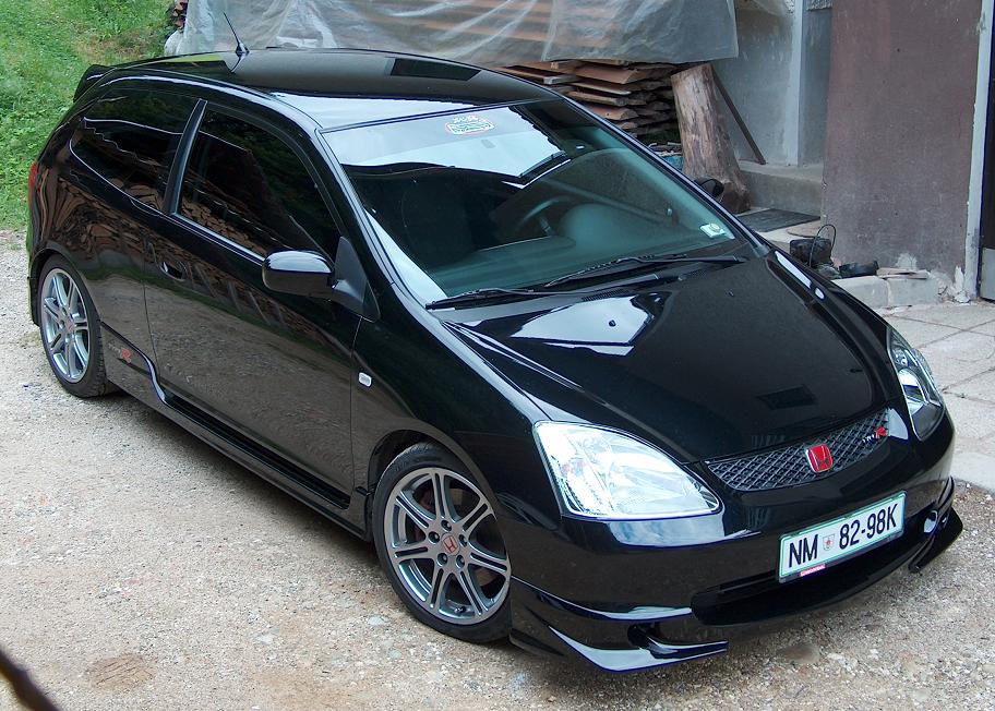 Image of Honda Civic 01-04 3D (+ Type-R) Mugen Style Front Lip