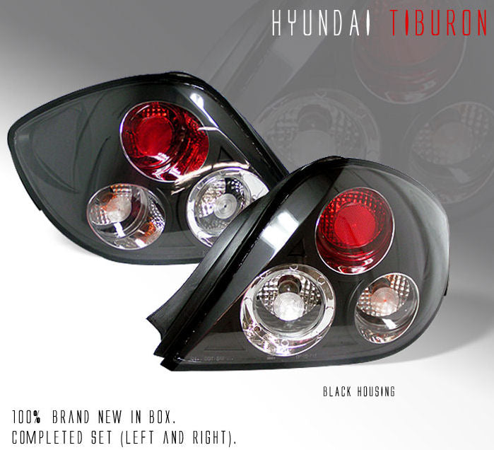 Image of Hyundai Coupé/Tiburon 03-05 Zwarte achterlichten