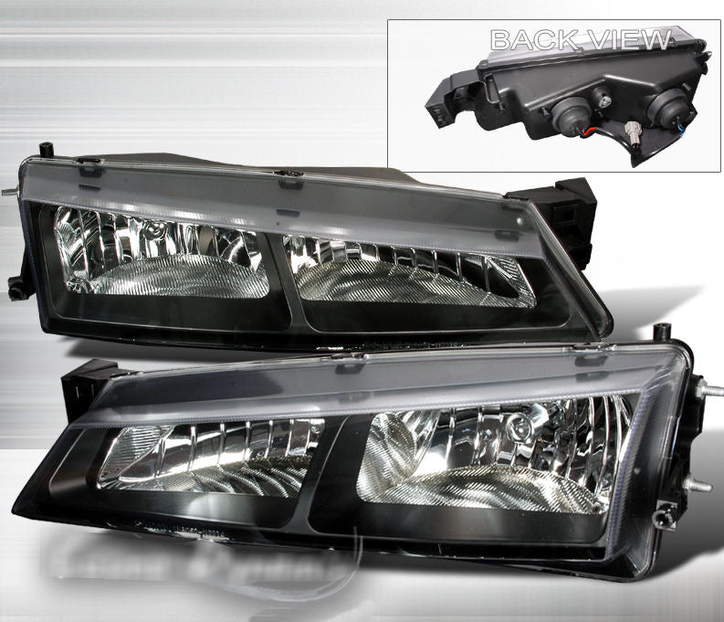 Image of Nissan 200SX 97-99 S14A Black Clear JDM Headlights RHD