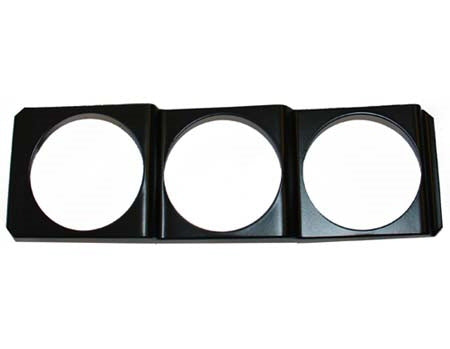 Image of Universal DIN-Size Triple Gauge Panel Metal (3x52mm)