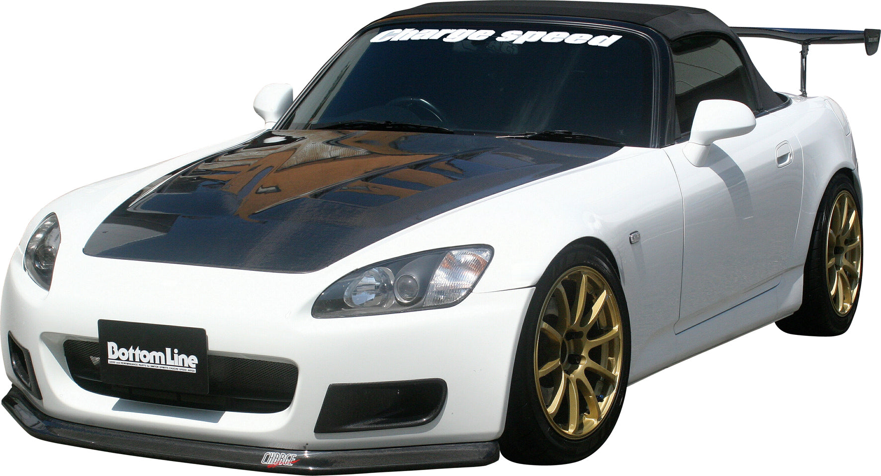 Image of Honda S2000 AP1 Chargespeed Voorbumperlip Onderzijde. Koolstof