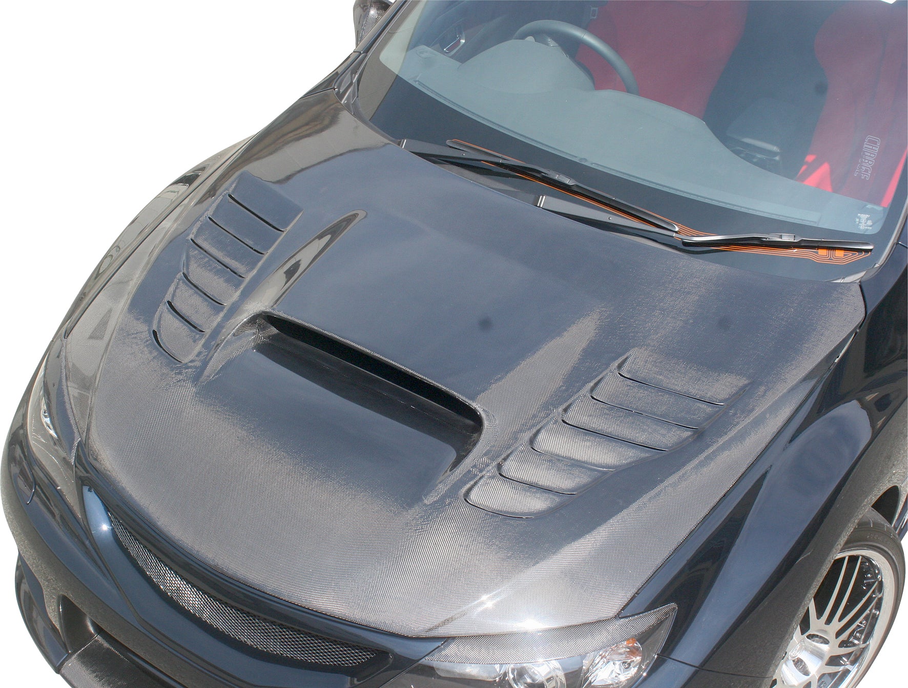 Image of Impreza WRX Sti 08+ Chargespeed glasvezel kap + inlaat