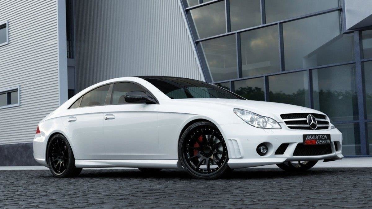 Image of Side Skirts Mercedes CLS C219 W204 AMG Look> - Not Primed
