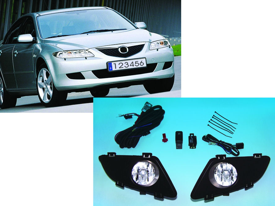 Image of Mazda 6 06-07 Foglights Set Model 2 incl Wiring
