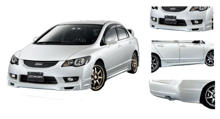 Image of Honda Civic 4D/Hybrid 09+ Mugen Look ABS Bodykit [SIX]