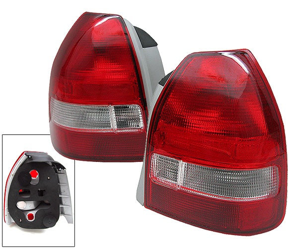 Honda-Civic-96-00-3D-Red/White-OEM-Look-Taillights