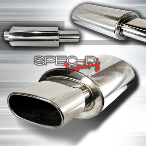 Image of Universal Stainless Steel Muffler Oval Tip [SIX]