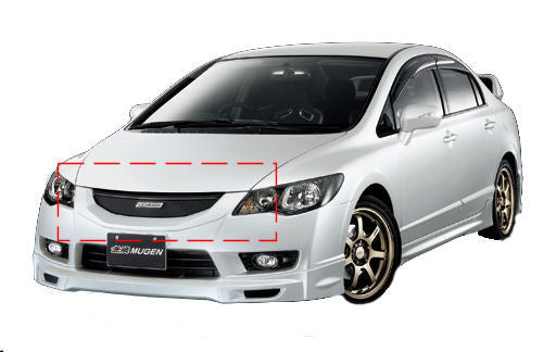 Image of Honda Civic 4D/Hybrid 09+ Mugen Look ABS Front Grill [SIX]