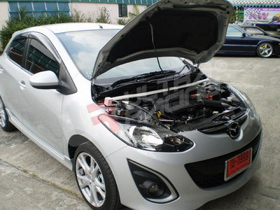 Image of Mazda 2 07+ UltraRacing 2-Point Front Upper Strutbar (RHD)