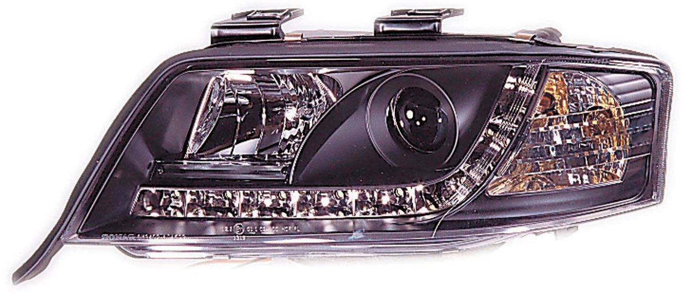 Image of Audi A6 97-99 R8 Style LED-koplampen Zwart V1