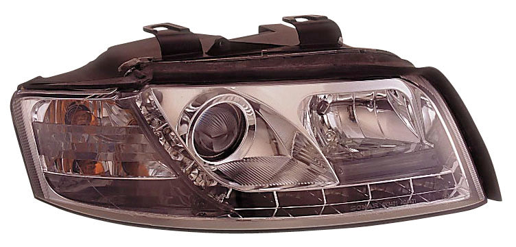Image of Audi A4 01-04 R8 Style LED Headlights Chrome V2