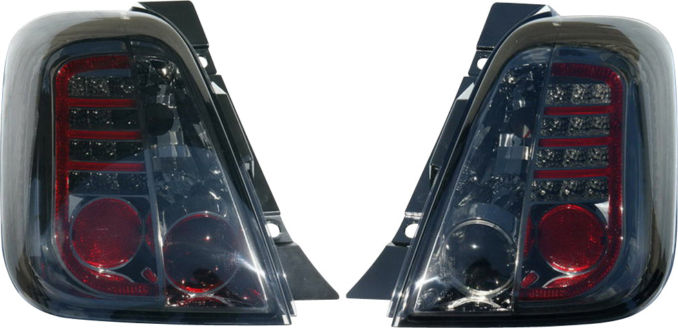 Fiat 500 07+ LED Achterlichten Smoke V1