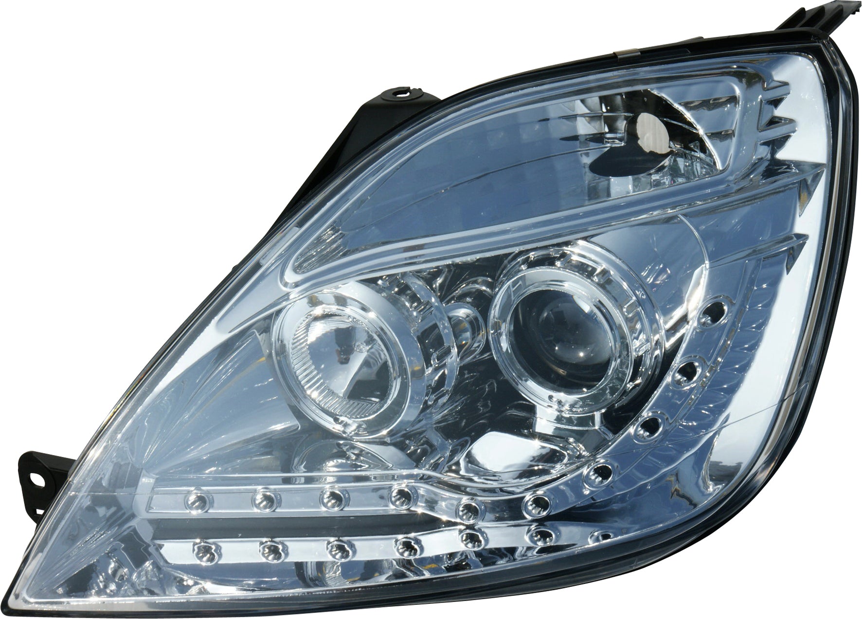 Ford Fiesta 02-09 R8 Style LED-koplampen Chroom V1