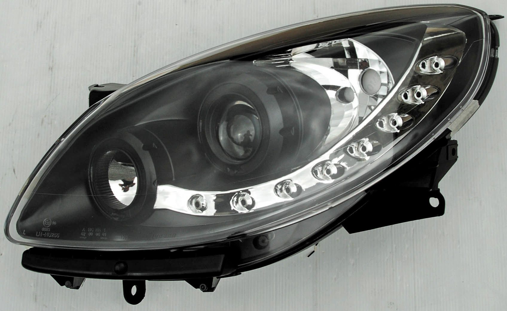 Renault Twingo II 07+ R8 Style LED-koplampen Zwart V1
