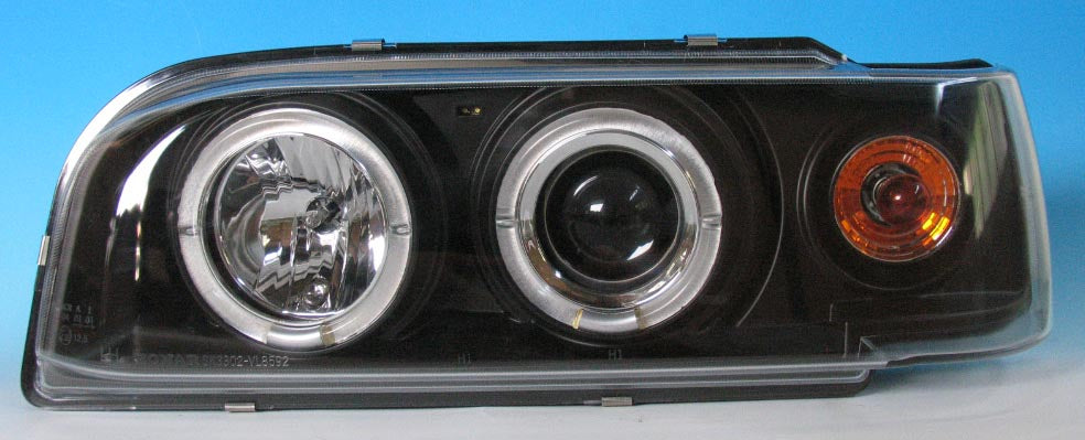 Volvo 850 92-97 Angel Eye Koplampen Zwart V1