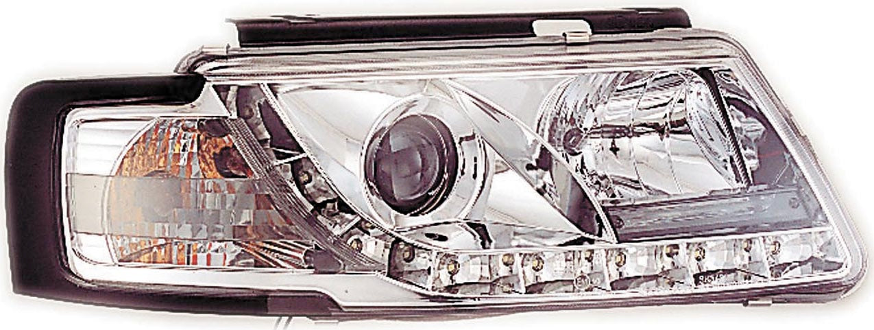 VW-Passat-3B-96-00-R8-Style-LED-Headlights-Chrome-V1