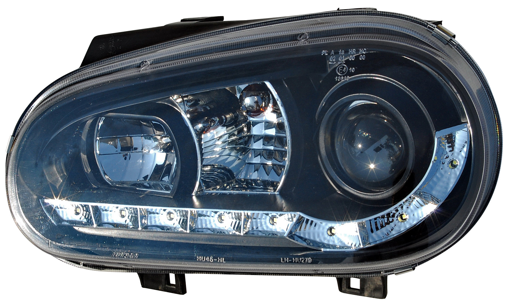 Image of VW Golf IV R8 Style LED-koplampen Zwart V2