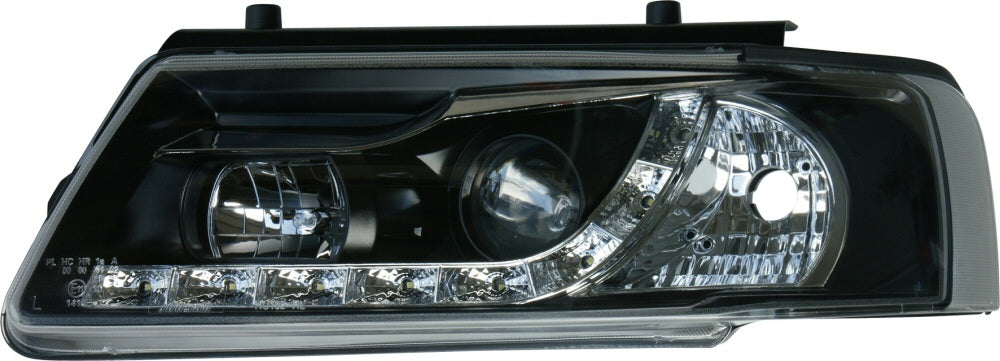 VW-Passat-3B-96-00-R8-Style-LED-Headlights-Black-V2