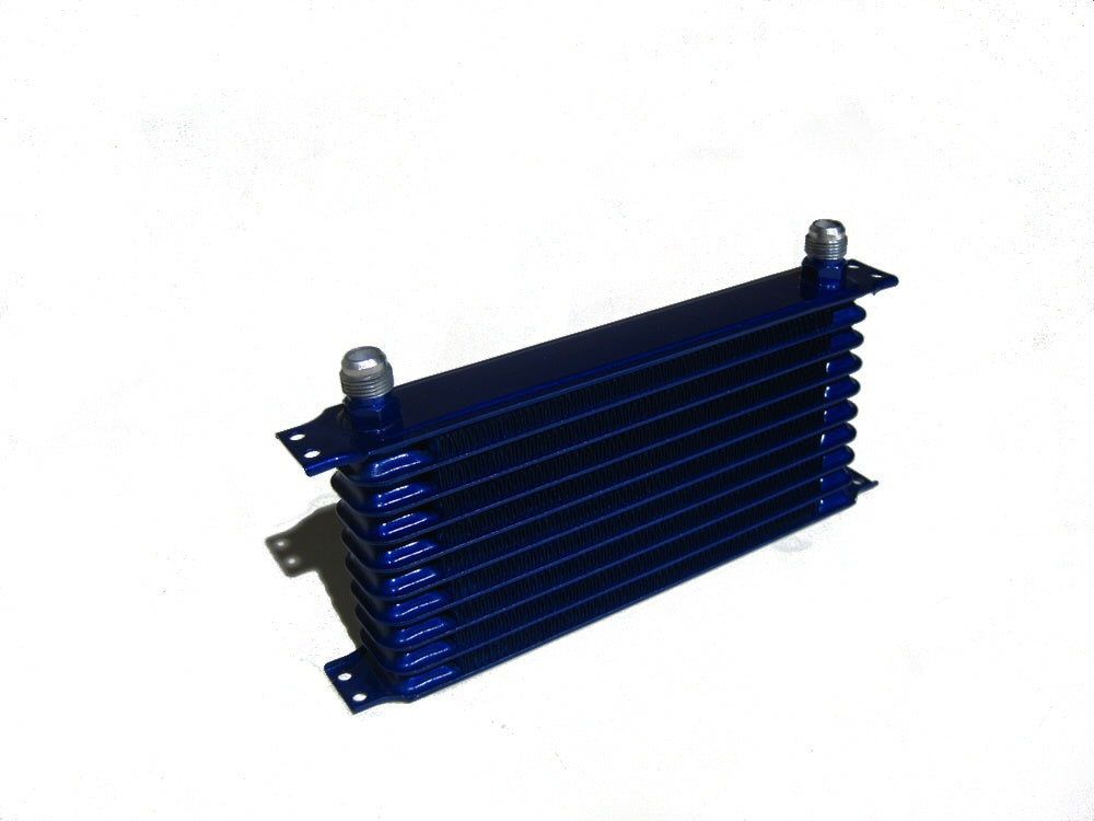 Image of Universal Greddy Style Oil Cooler Blue 10 Rows 300*135*50mm