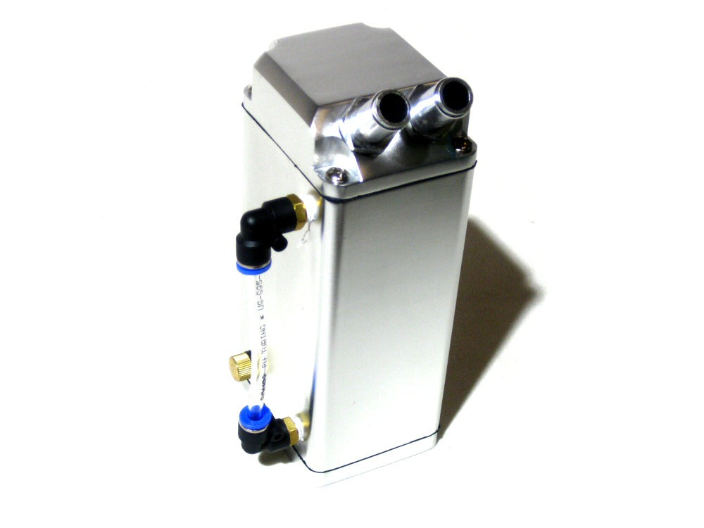 Universal-Oil-Catch-Tank-Silver-Square-+-Installation-mat.