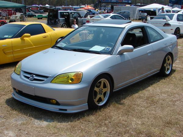 Image of Honda Civic 01-03 2D Coupé Mugen Look ABS Voorlip [SIX]