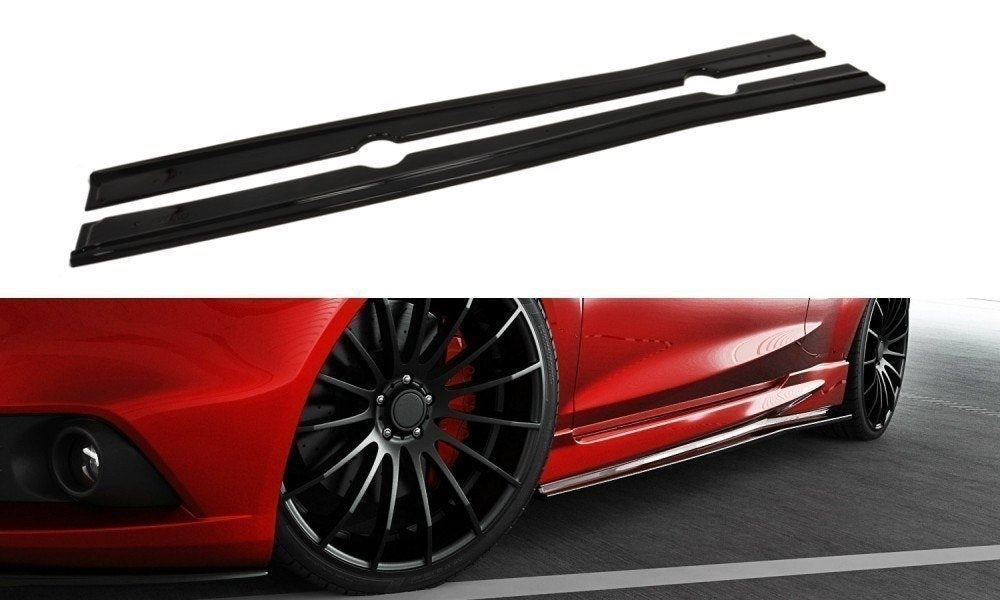 Image of Side Skirts Diffusers Ford Fiesta ST / ST-Line MK7 / MK7 FL- V1
