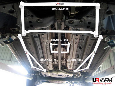 Image of Fiat Grande Punto 8V 1.4 06+ Ultra-R 2x 3-Point Floor Bars