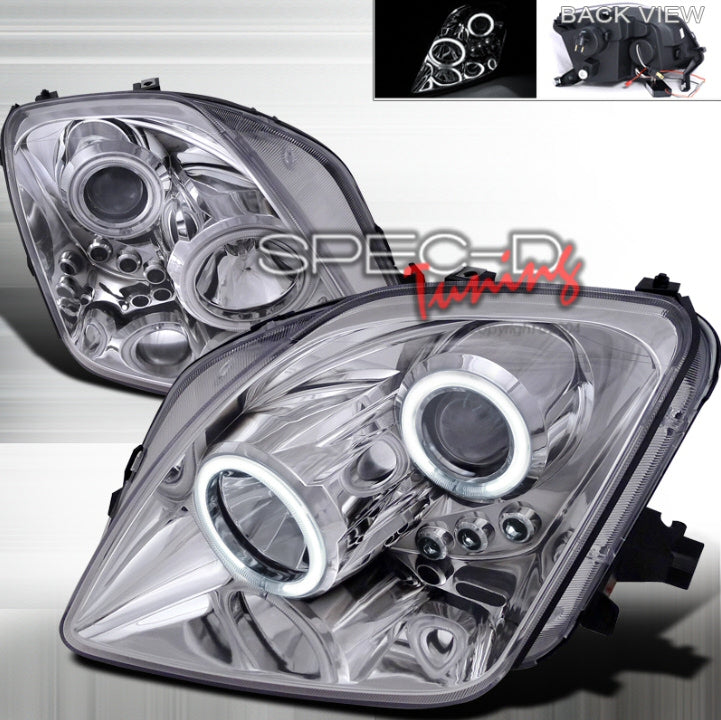 Image of Honda Prelude 97-01 Clear Angel Eyes Projector Headlights
