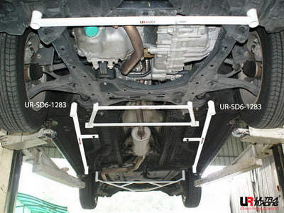 Image of Honda Stream 07+ UltraRacing 2x 3-Point Floor Bars