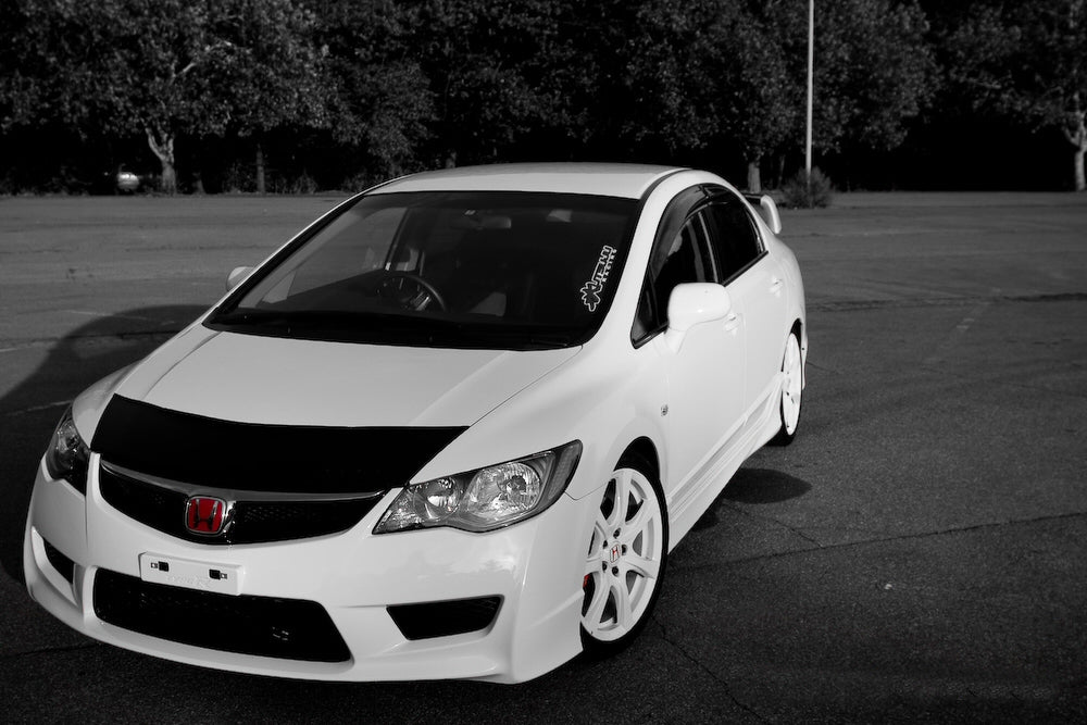 Image of Honda Civic 4D/Hybrid 05+ Type R Look ABS Front Bumper [SIX]