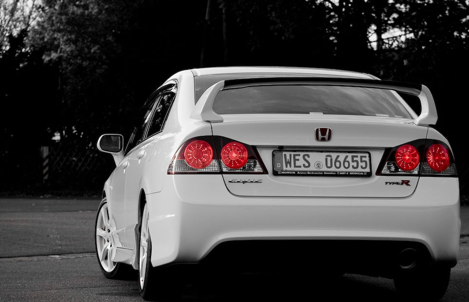 Image of Honda Civic 4D/Hybrid 05+ Type R Look ABS Rear Bumper [SIX]