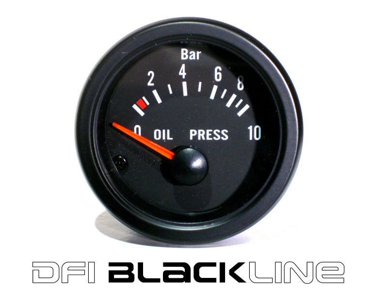 DFI-Blackline-Universal-Meter-Gauge-52mm--Oil-Pressure-(Bar)