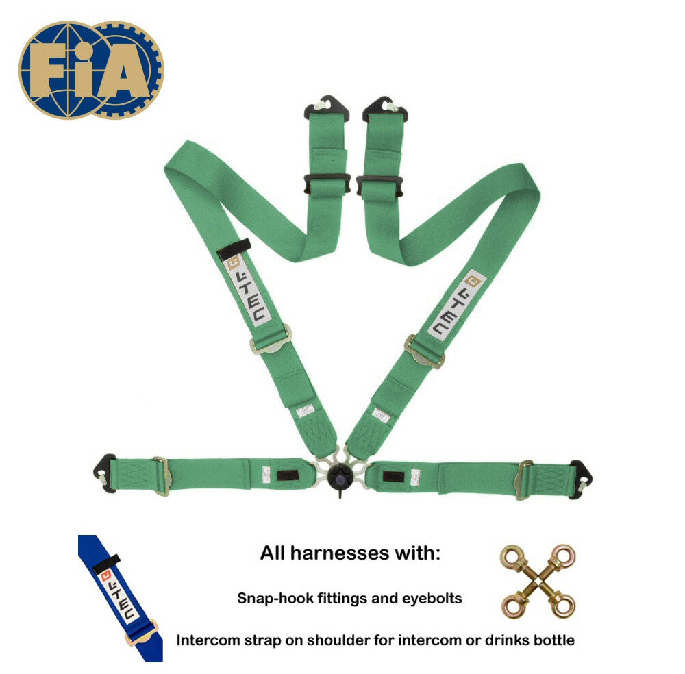 Image of LTEC 4-Point FIA Seatbelt Magnum Full 3 Inch Green