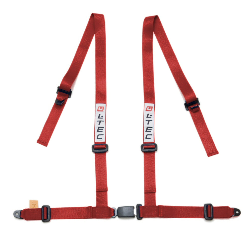 Image of LTEC 4-Point Seatbelt Street 2 Inch Red