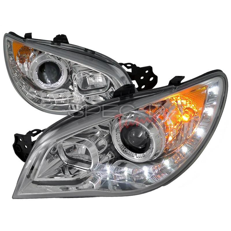 Image of Subaru Impreza GD 06-07 R8 Style Projector Headlights Clear