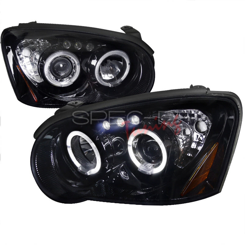 Image of Subaru Impreza GDC/D/E 04-05 LED Proj. Headlights Black V1