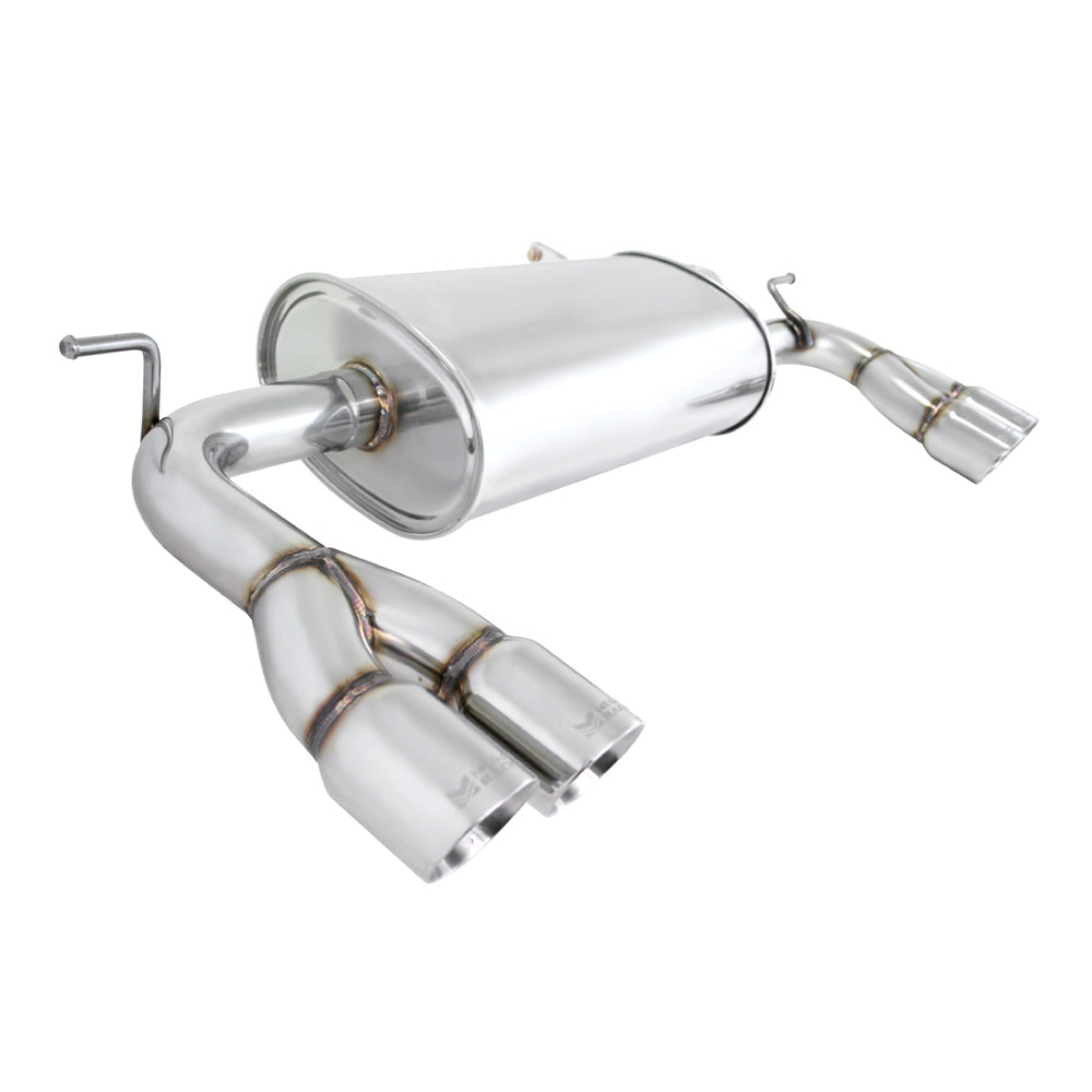 Image of Hyundai Genesis 09+ Axle Back Exhaust Dual RVS Roll Tips MR