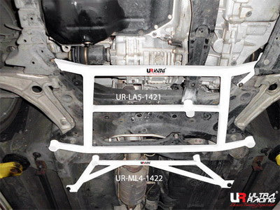 Image of Mitsubishi EVO X UltraRacing 5-Point Front H-Brace 1421