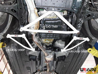 Image of Subaru Outback 09+ Ultra-R 2x 3-Point Front Lower Bars