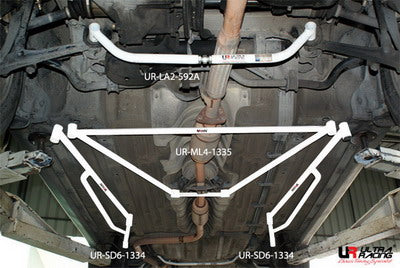 Image of Honda Accord 90-93 UltraRacing 4-Point Mid Lower Brace